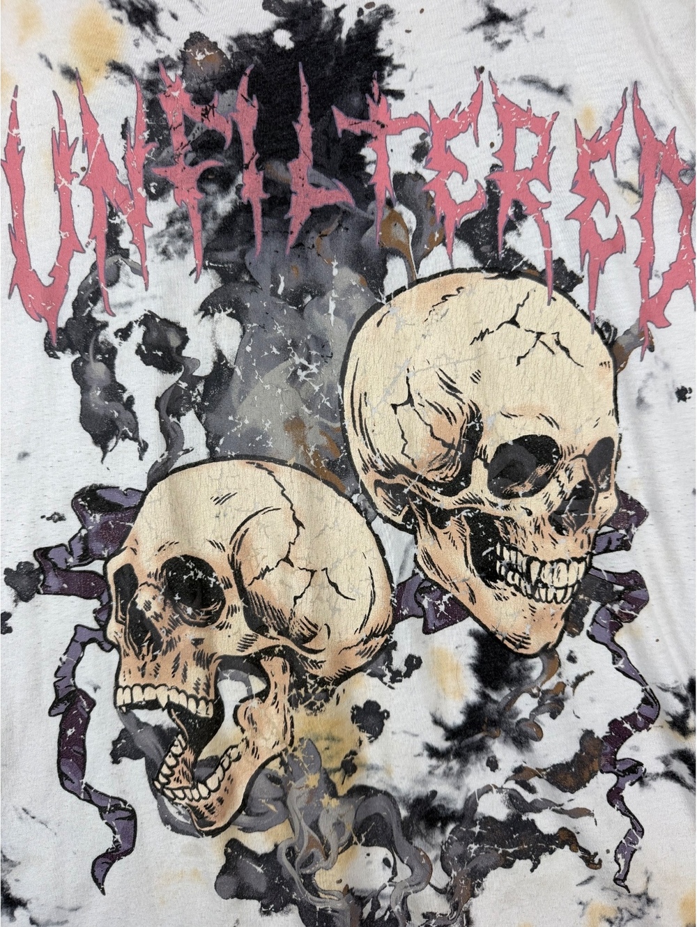Unfiltered Skull Graphic No Boundaries T-shirt XL 16/18